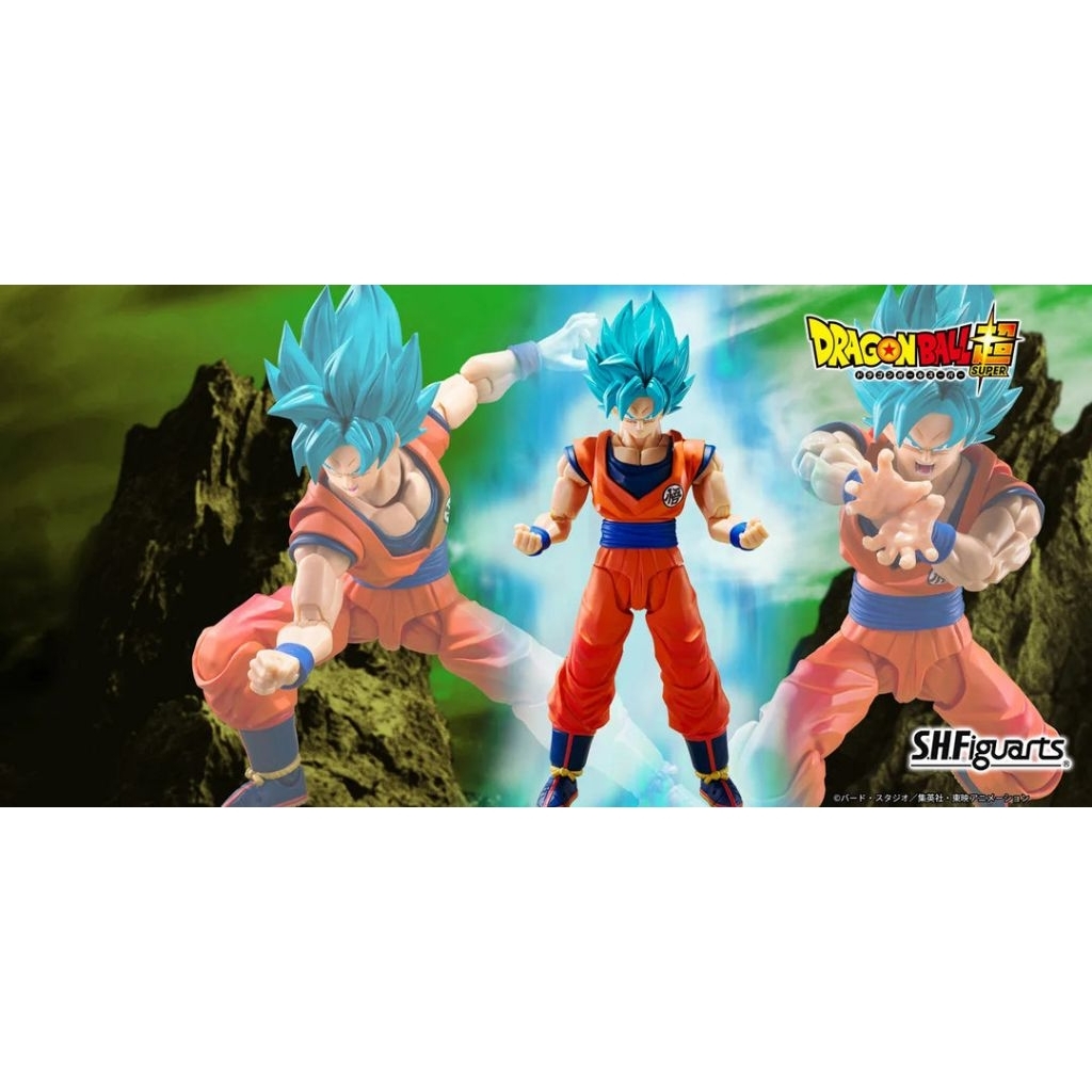 NEW Son Gokou Goku Blue Power Transcending Limits Super Saiyan God Dragonball SHF S.H.Figuarts Figuarts​ #EXO.Killer