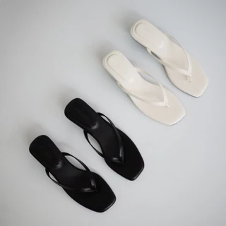 LOVE SHOES รองเท้าหูคีบ ส้นสูง รองเท้าส้นสูง1นิ้ว ไซส์ 35-41 หูหนีบ หนังนิ่มมาก รองเท้าแฟชั่นผู้หญิง