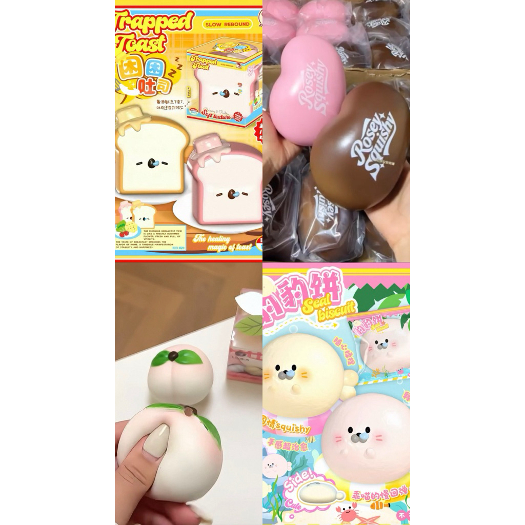 รวมแบรนด์สกุชชี่ พีช Rosey/sweetsquishy/mido/molynk / 7700/Dudo/zaizai และอื่นๆ