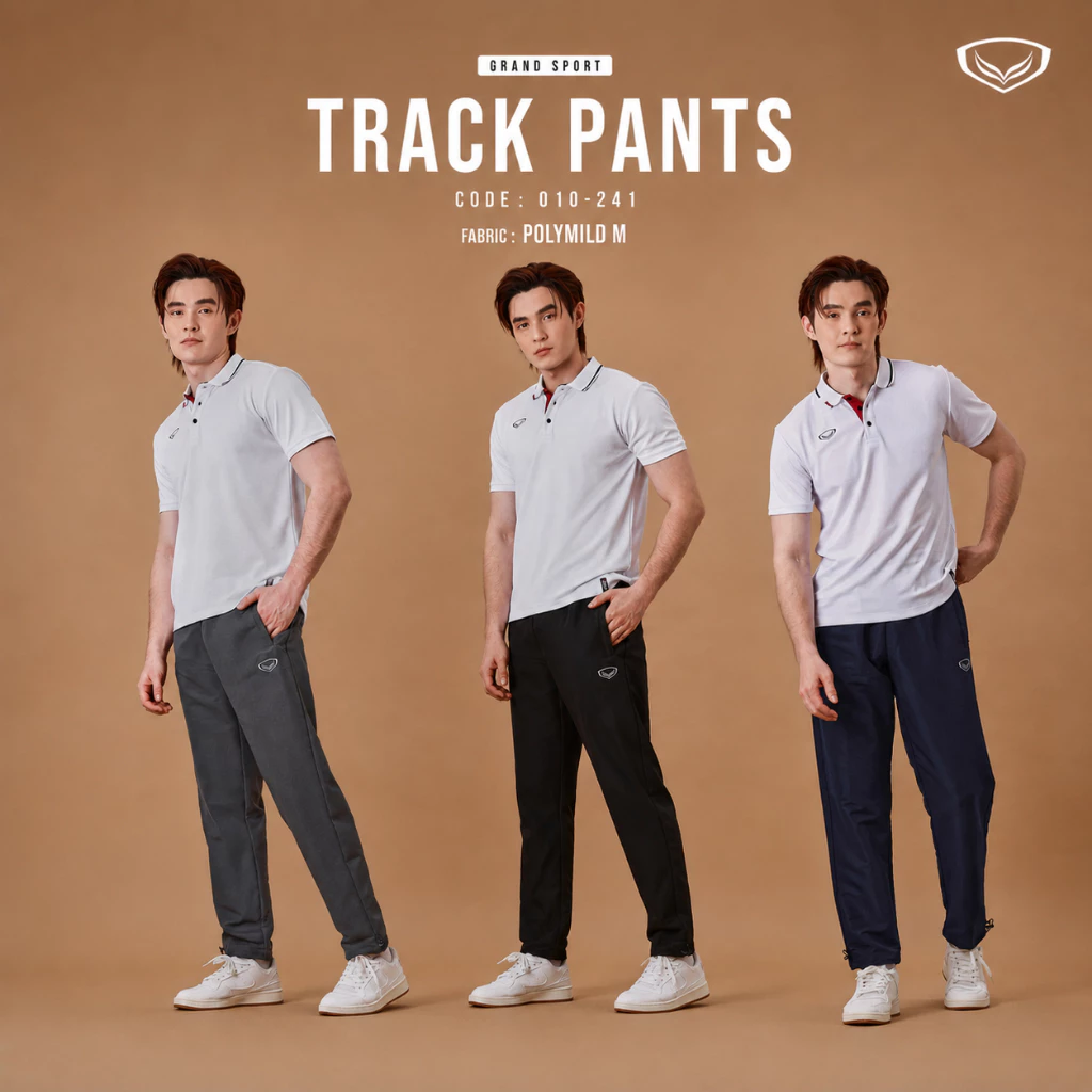 GRAND SPORT กางเกงแทร็คสูทสีล้วน รหัส : 010241