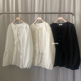 Floral Top ✿ | เสื้อแขนยาว ต่อระบาย 1 ชั้น
