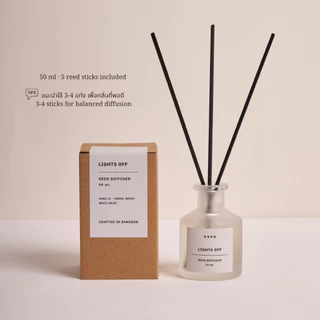 ROON Lights off Reed Diffuser 50ml Vanilla,Sandal wood & white musk Evening Home Fragrance