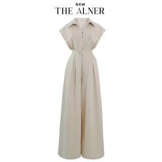 Thealner-AN847 (เซ็ตเสื้อคอปกแขนล้ำ กางเกงขายาว)
