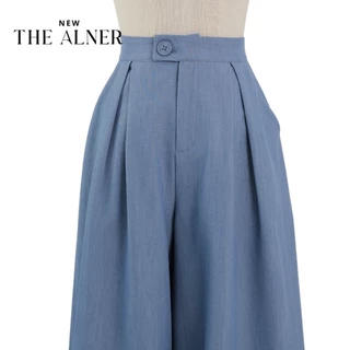Thealner-AN847 (เซ็ตเสื้อคอปกแขนล้ำ กางเกงขายาว)