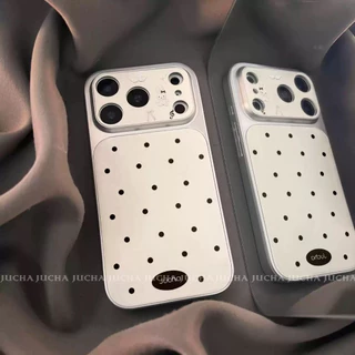 เคสไอโฟน iPhone 15 14 13 11 12 16 17 Pro Max 16 14 15 Plus คิ้วฮิต ลายจุดด่างดำกระต่ายน่ารัก อินส์ กันกระแทก