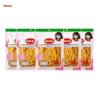 เซ็ท 5 ห่อ หน่อไม้ปรุงรส รสเผ็ดหอม ตราเว็กเซล จัดจ้านถึงใจ เคี้ยวเพลินทุกช่วงเวลา(ขนาด 60 กรัม/ห่อ)