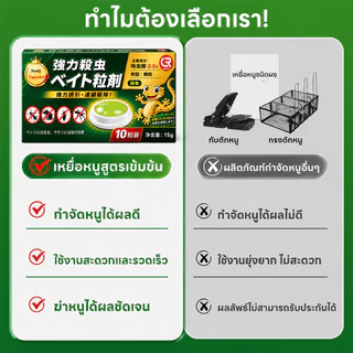 🐀ผู้เชี่ยวชาญการฆ่าหนู🐀ไล่หนู ยาฆ่าหนู ยาไล่หนู ยาหนู ปลอดภัยและไม่มีอันตราย แก้ปัญหาหนูในบ้านได้อย่างง่ายดาย