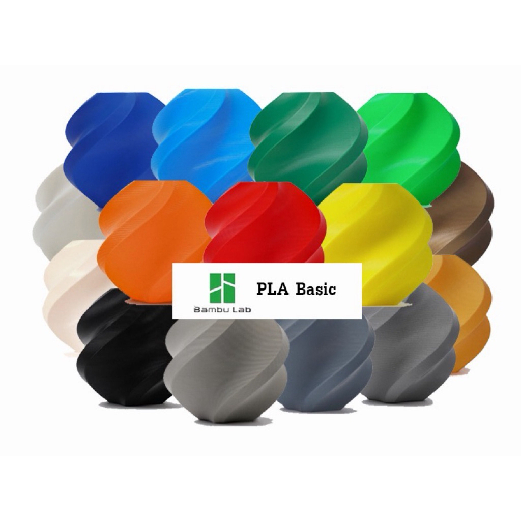 Bambu Lab PLA Basic เส้นพลาสติก 3D 1KG (มีแกน)