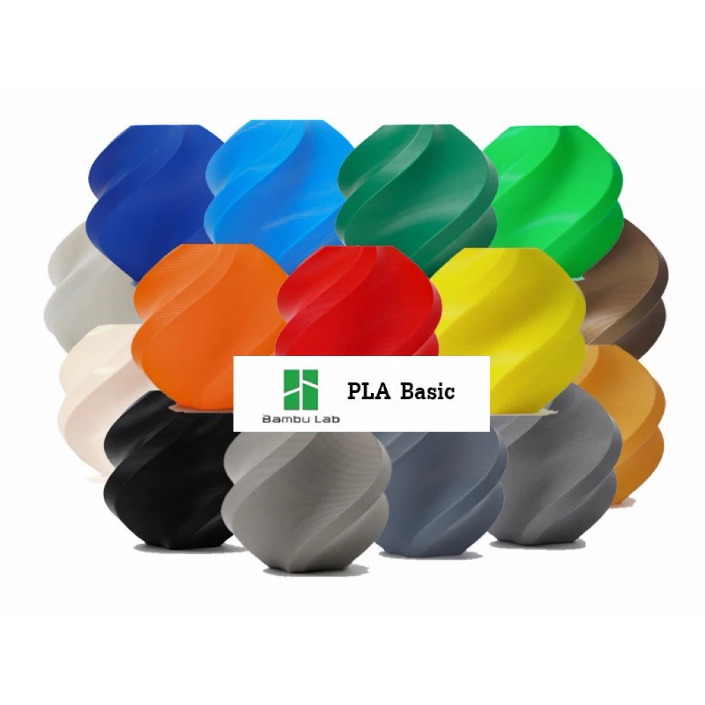 Bambu Lab PLA Basic เส้นพลาสติก 3D 1KG (มีแกน)