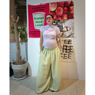 25SUMMER P33 - Loose balloon pants กางเกงบอลลูนรูดจั้มขา
