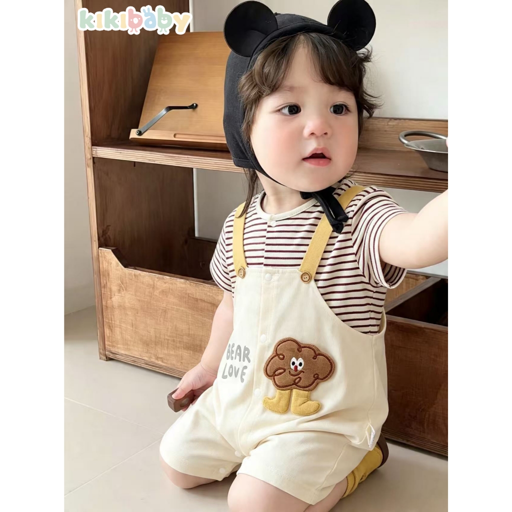 66-90 kikibaby ชุดเด็กทารกกระดุมผ่าหน้า บอดี้สูท รูปที่ 6