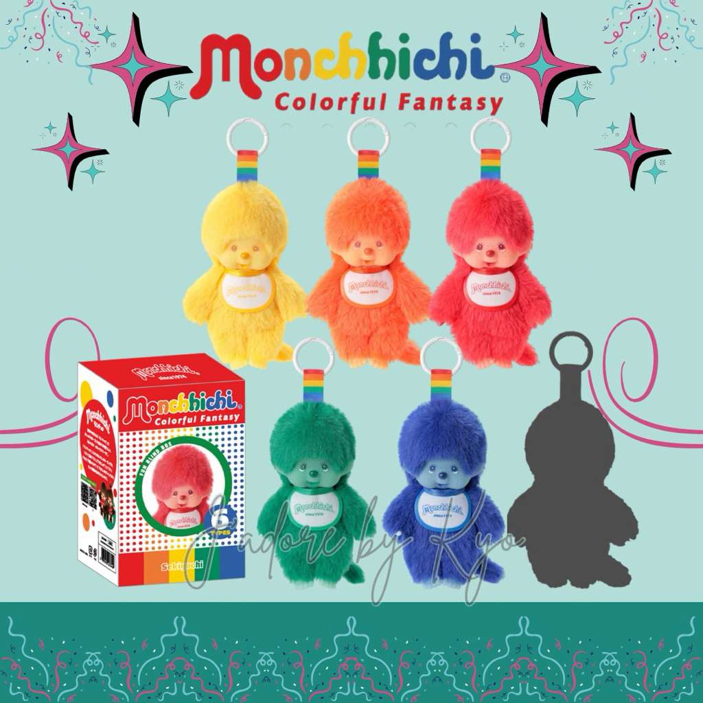 พร้อมส่งค่ะ! Monchhichi จุ่มพวง Colorful Fantasy ขนาด 13 cm ของใหม่ยังไม่แกะซีลค่ะ