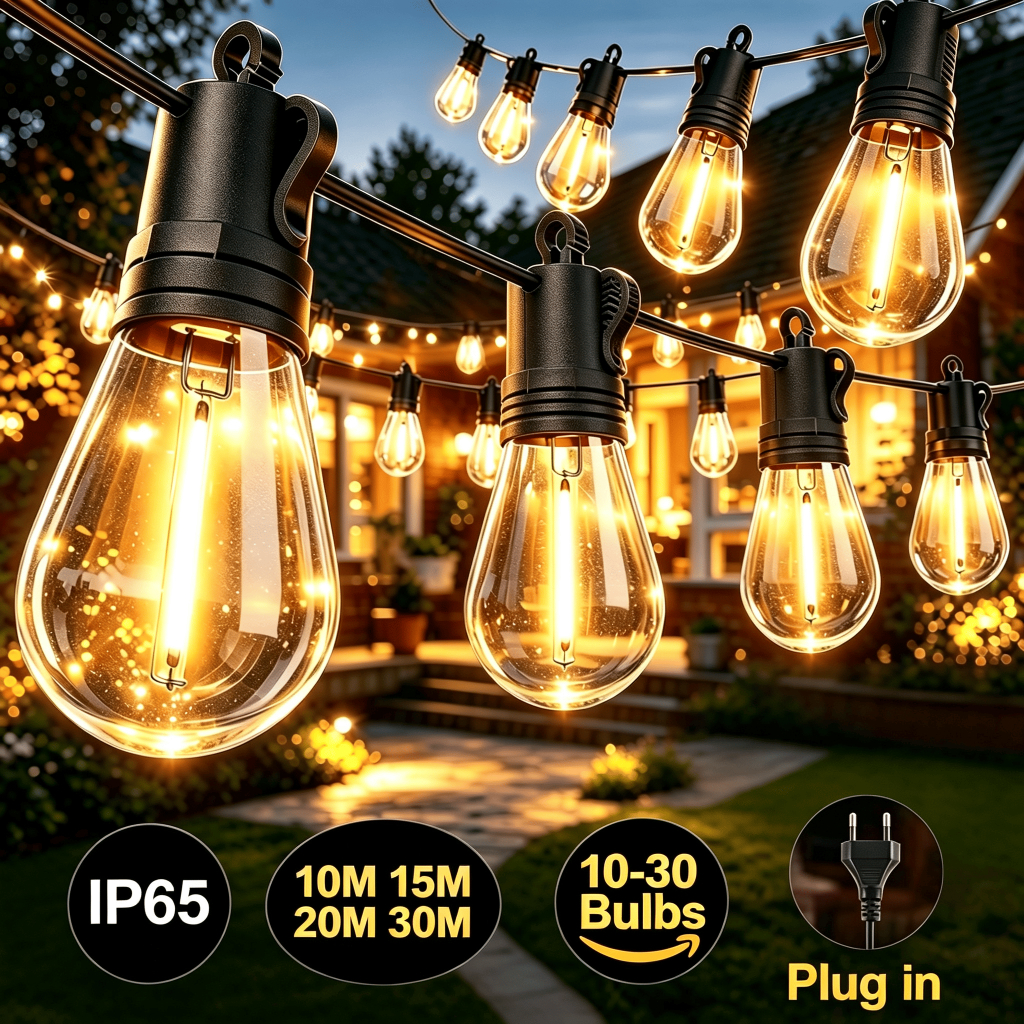 Qimedo ไฟปิงปอง S14 หลอดไฟ LED ไฟตกแต่งกลางแจ้ง ลูกแก้ว ไฟคริสต์มาส โคมไฟปักสนาม ไฟสวน ไฟแต่งสวน ไฟปิงปอง