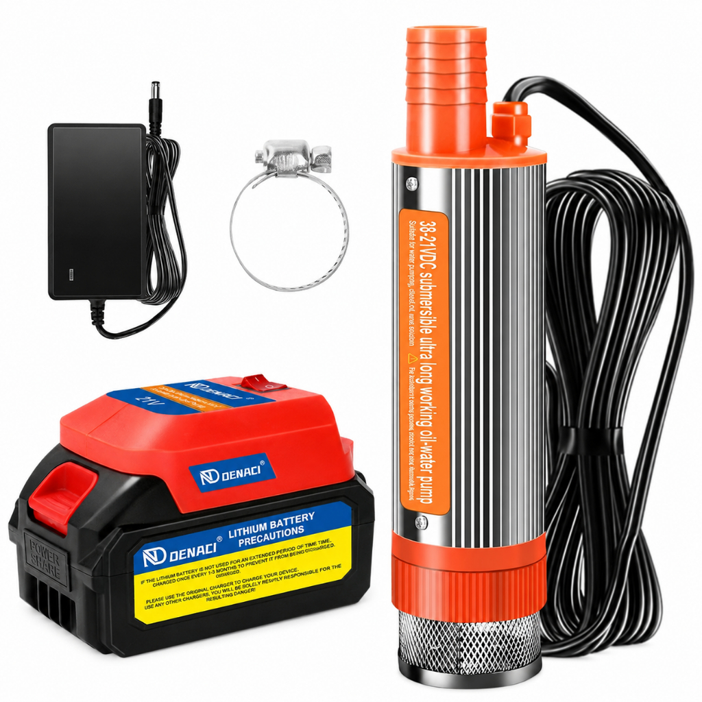 ปั๊มจุ่มไฟฟ้า 1500W 21V ปั๊มจุ่มไฟฟ้า แบบพกพาสำหรับสูบน้ำมันดีเซลปั๊มถ่ายเทน้ำ ปั้มน้ำมันไฟฟ้า ปั้มน้ำ Makita/Osuka