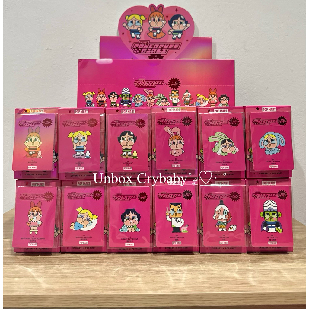 CRYBABY × Powerpuff Girls Series Figures (เช็คการ์ด ไม่แกะตัว)