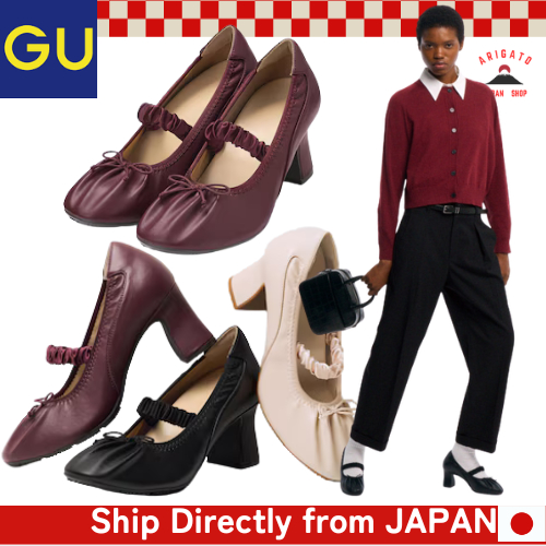 GU Strap Ballet Pumps MN　【Gửi trực tiếp từ Nhật】