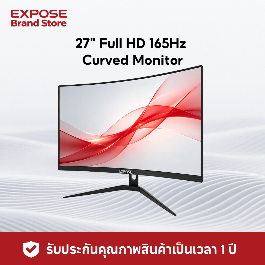 จอมอนิเตอร์ 27นิ้ว จอคอมพิวเตอร์ 165HZ หน้าจอโค้ง gaming monitor 24นิ้ว 144HZ จอคอม 1920*1080P