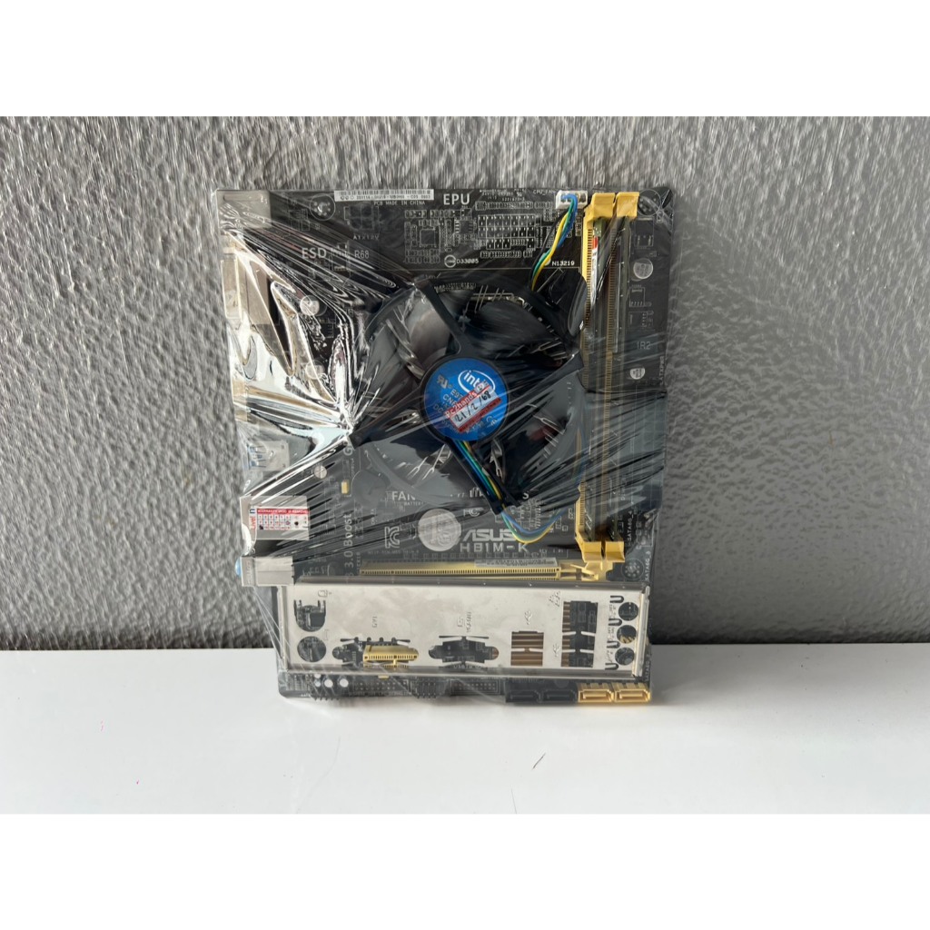 เมนบอร์ด ASUS H81M-K Socket 1150 CPU i5-4460 มาพร้อมแรม 8GB DDR3 มีฝาหลังพร้อมใช้งาน ปก.1เดือนเต็ม (