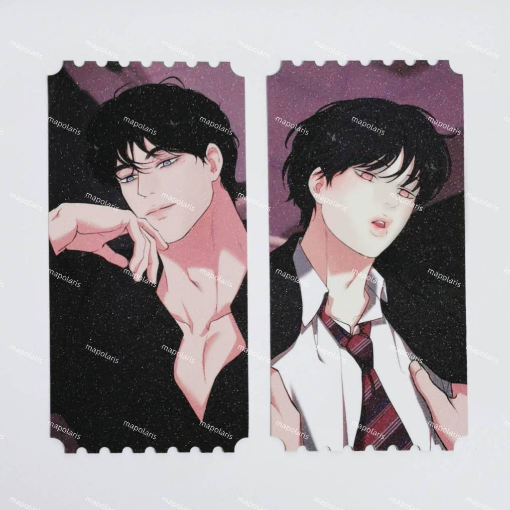 (พร้อมส่ง) Tickets ตั๋ว 2020 ชาบอมจุน จองฮีแจ Lezhin TH  National Book Fair manhwa photocard ของแท้