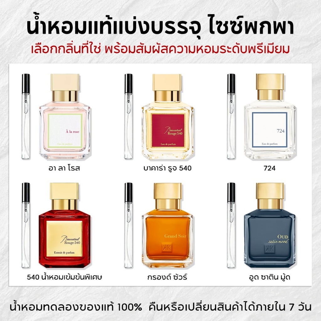 น้ำหอมพกพาขนาด 10ml อะ ลา โรส & อควา ยูนิเวอร์ซาลิส & อารมณ์ผ้าซาตินอูด EDP น้ำหอมยูนิเซ็กซ์ เคาน์เตอร์น้ำหอม