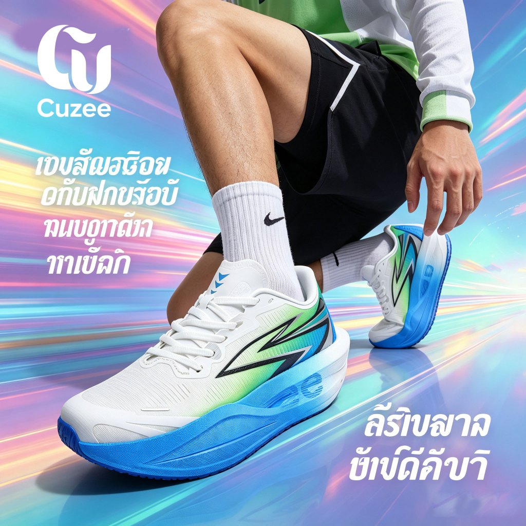 รองเท้าวิ่งน้ำหนักเบาพิเศษ อัปเปอร์ผ้าตาข่ายระบายอากาศ รองรับแรงกระแทกสูง รองเท้ากีฬาดีดตัว สำหรับวิ่งจ็อกกิ้งทุกวัน