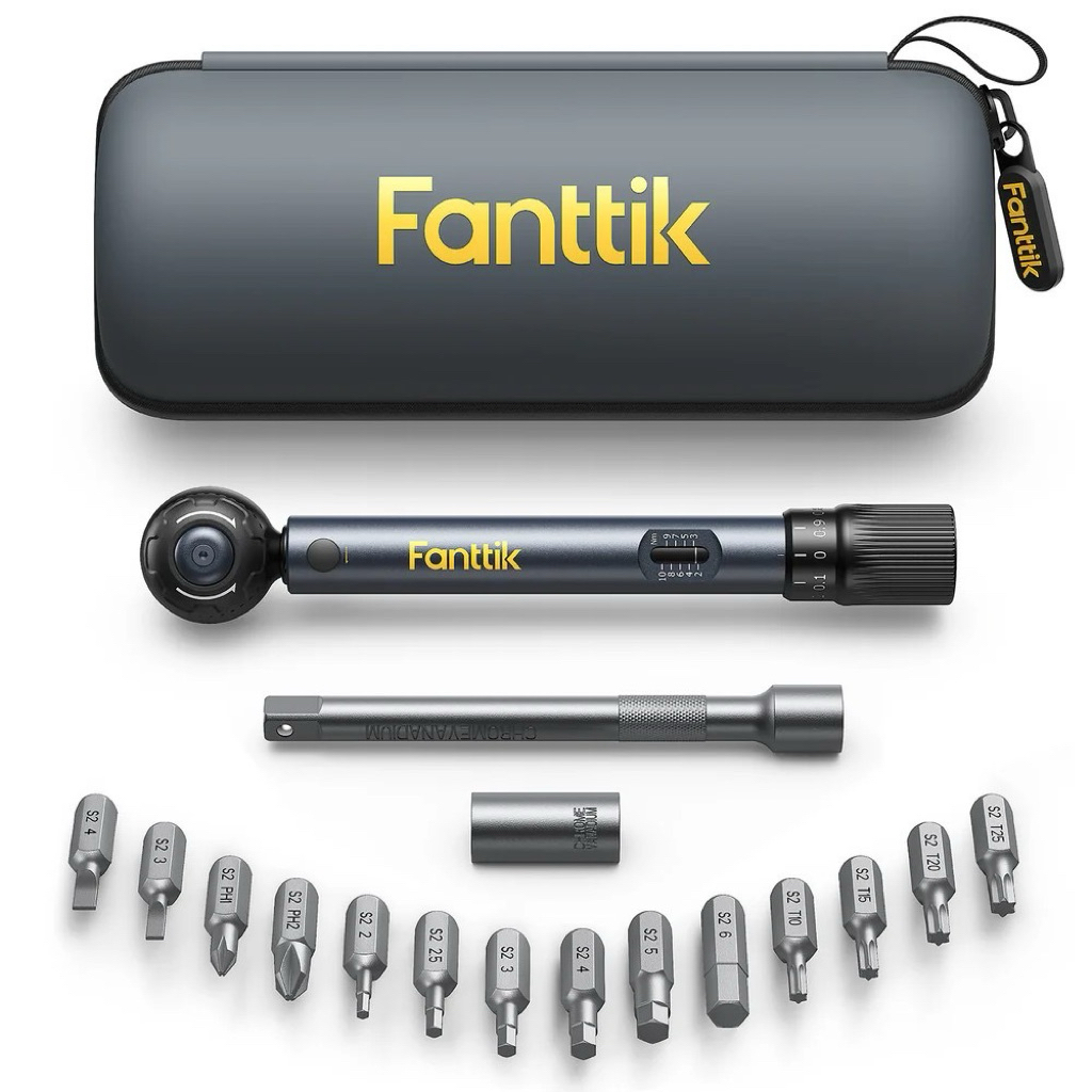 New2026 ปะแจปอนด์จักรยาน Fanttik WB10 Nova 1/4 Inch Drive Click Torque Wrench Set