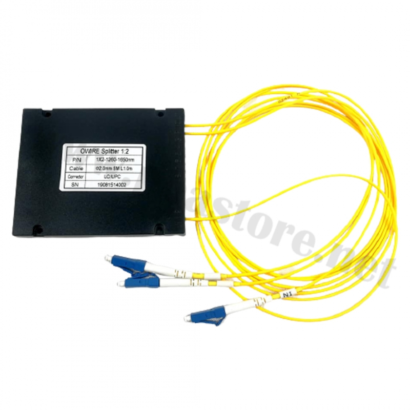 SPLITTER FIBER OPTIC (PLC SPLITTER) LC/UPC 1ออก2 (แบบสาย)