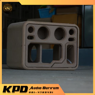 ตู้ลำโพง บลูทูธ DIY งานดิบ ตู้โค้ง กระแทกข้าง 4.5นิ้ว MDF12มม (K45102)