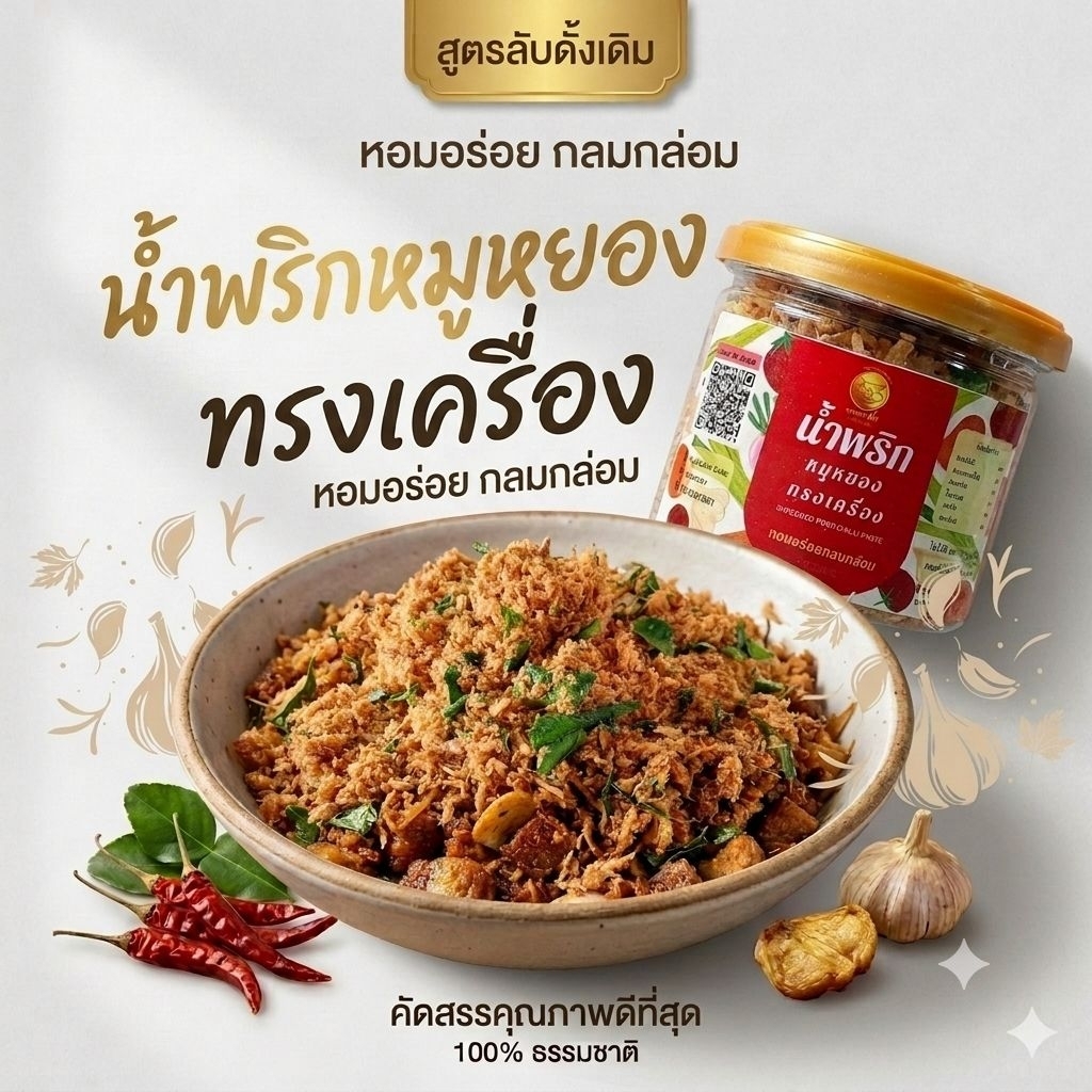 น้ำพริกหมูหยองทรงเครื่องนายเส่ย