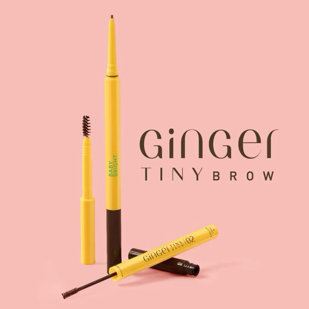 Baby Bright Ginger Tiny Brow 0.06g.+1g. ดินสอเขียนคิ้ว หัวสลิม เบบี้ไบร์ท