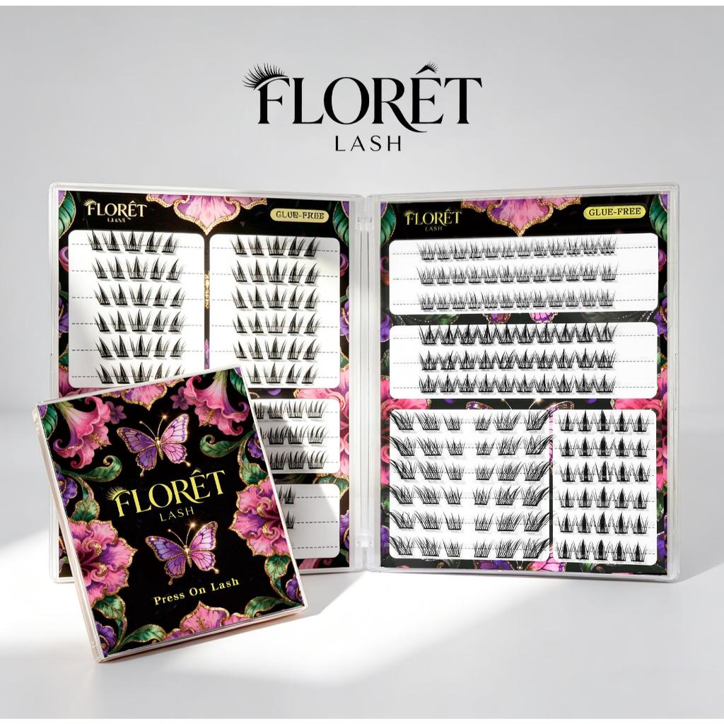 COD FLORÈT LASH ขนตาปลอมไม่ต้องใช้กาว 36 แถว ลุคธรรมชาติ ติดง่าย มือใหม่ เบา ติดทน ใช้ซ้ำได้ คุ้มมาก