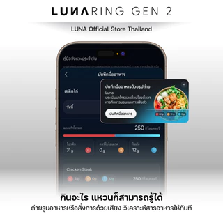 Luna Smart Ring 2 แหวนอัจฉริยะเพื่อสุขภาพระดับพรีเมียม - Midnight Black