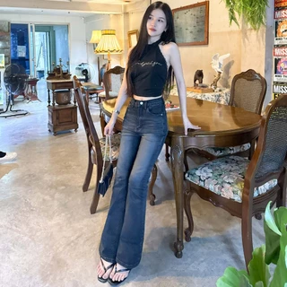 กางเกงยีนส์เอวสูงขาม้าน้อย รุ่น Classic Bootcut
