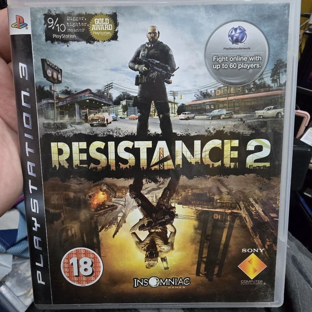 เเผ่นเกม RESISTANCE 2 [มือสอง] สำหรับ Ps3ใช้ เล่นกับเครื่อง Ps3 เท่านั้น เกม exclusive เครื่อง PS3