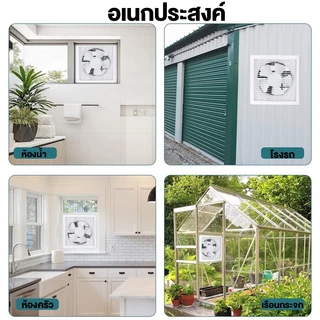 พัดลมดูดอากาศ พัดลมระบายอากาศ พัดลมดูดอากาศ 6/8/10/12นิ้ว พัดลมดูดอากาศ 220v ติดตั้งได้ทุกที่ แรงดูดทรงพลัง