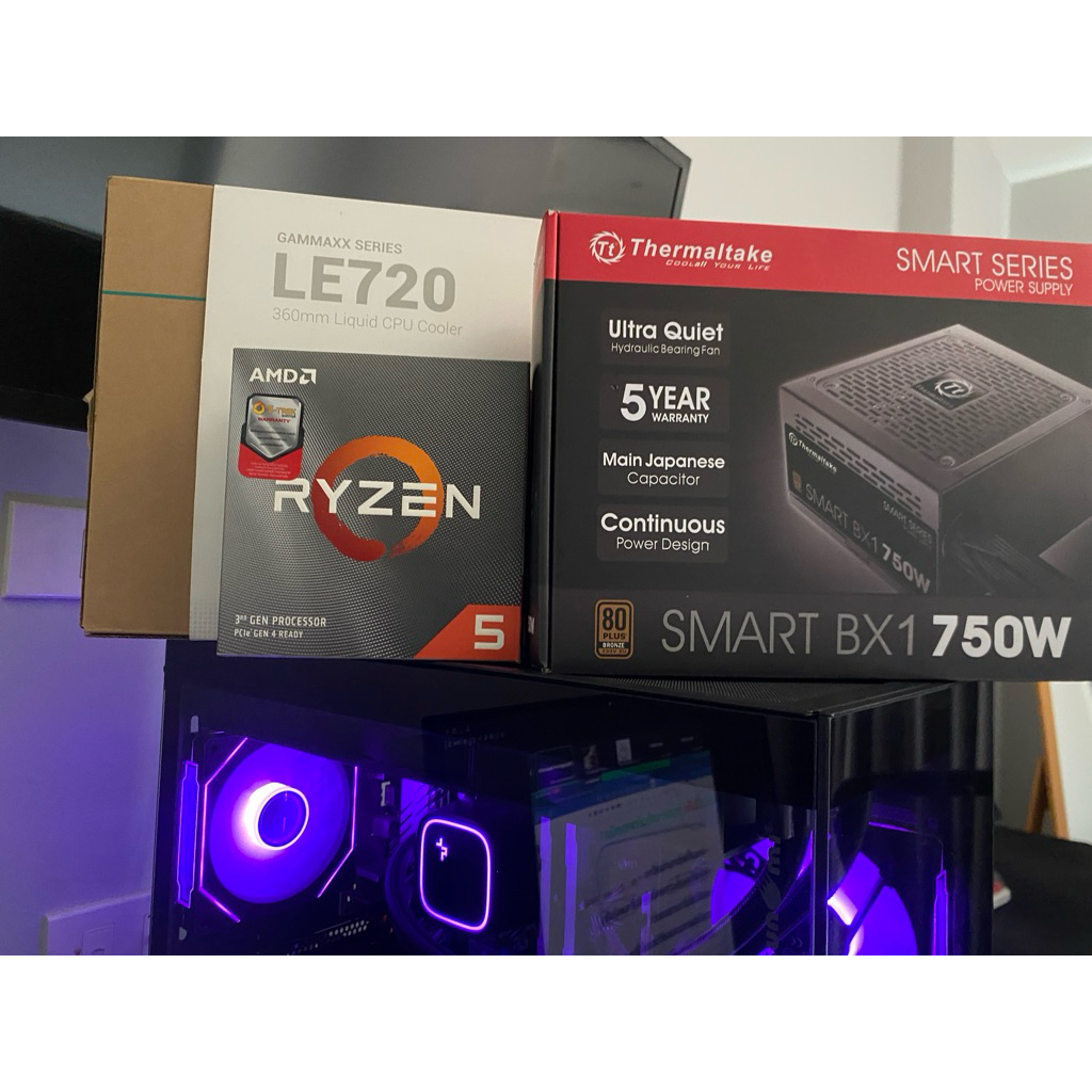 Ryzen5 3600 with Liquid Cooling Deep Cool Le720