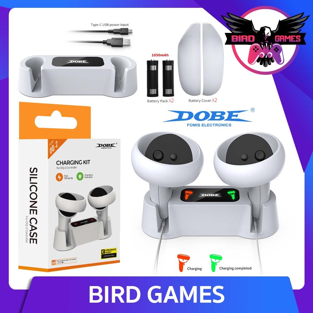 Dobe Charging Kit for Oculus Quest 2 **Fast Charging** (TY-18170)(charging dock)(แท่นชาร์จจอย Oculus