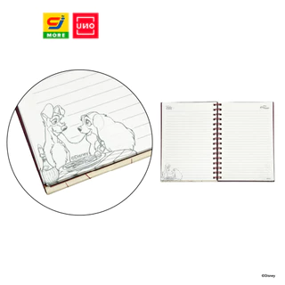 UNO สมุดริมลวด A5 Lady and the Tramp ลิขสิทธิ์แท้