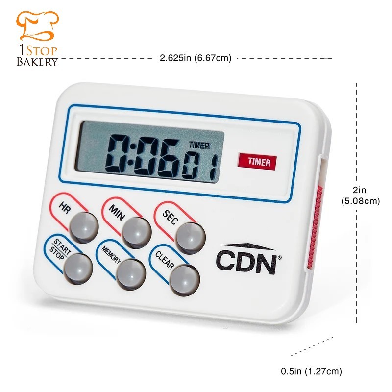 CDN USA TM8 Multi-Task Timer & Clock 24 hours by hr/min/sec/ นาฬิกาจับเวลา