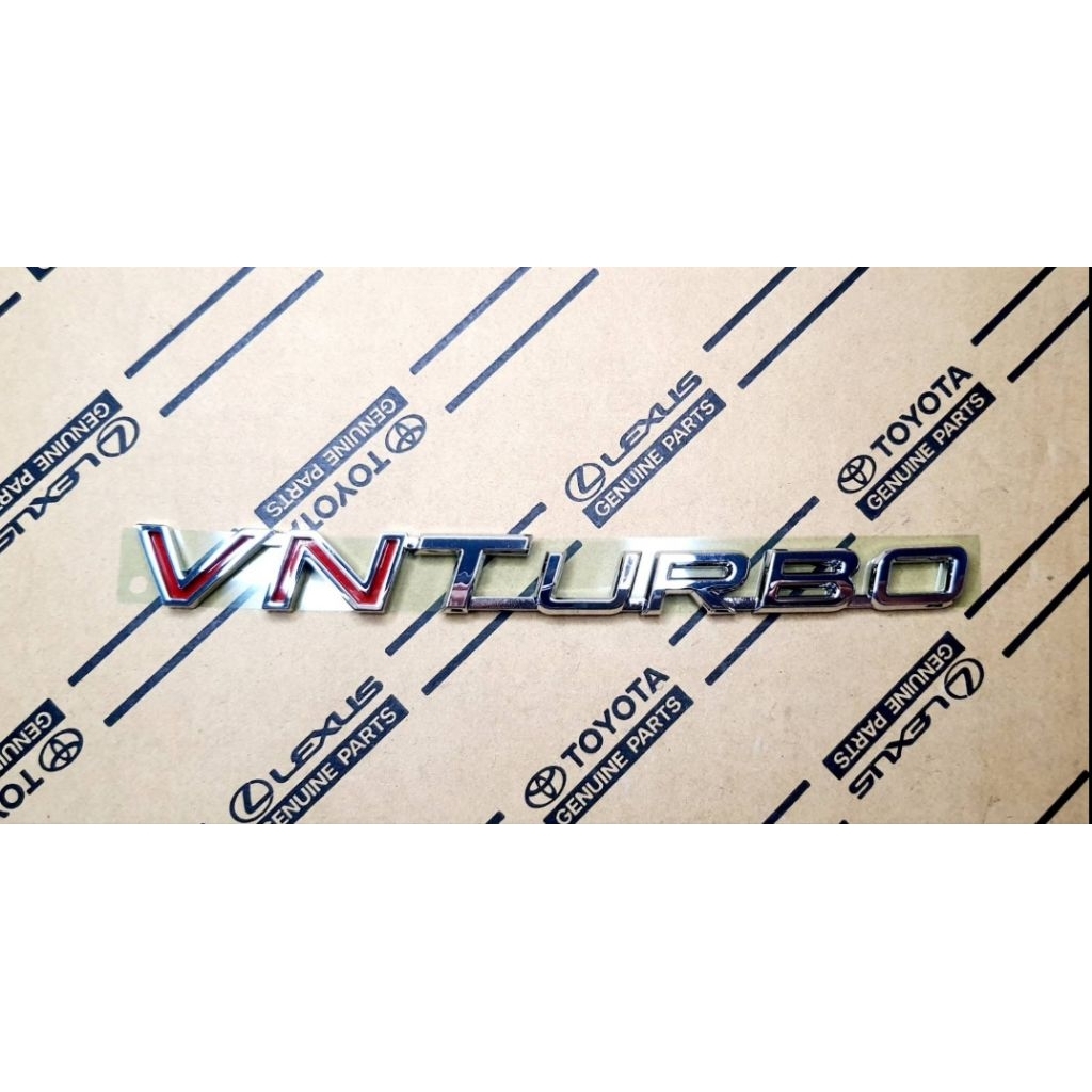 logo VNTurbo ของแท้ Toyota Vigo Smart ขนาด 19cm. x 2 cm.