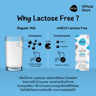 เอ็มมิลค์ นมยูเอชที ปราศจากน้ำตาลแลคโตส รสจืด 180 มล. ไขมันต่ำ (1 ลัง/20 กล่อง) - Item code FUMC002