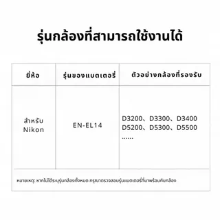 Kingma Nikon EN-EL14 / ENEL14 แบตเตอรี่ แท่นชาร์จ (ประกันศูนย์ไทย)