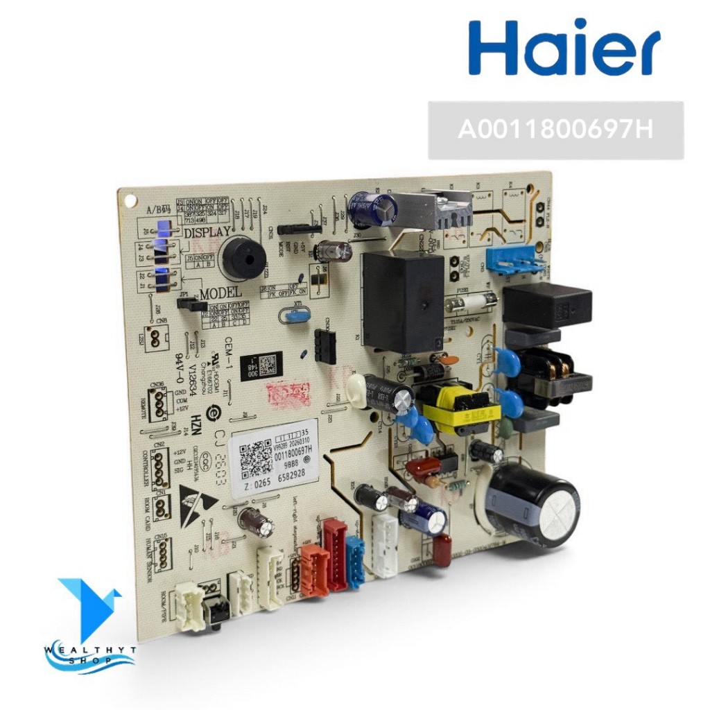 A0011800697H แผงวงจรแอร์ Haier แผงบอร์ดแอร์ไฮเออร์ แผงบอร์ดคอยล์เย็น อะไหล่แอร์ ของแท้ศูนย์