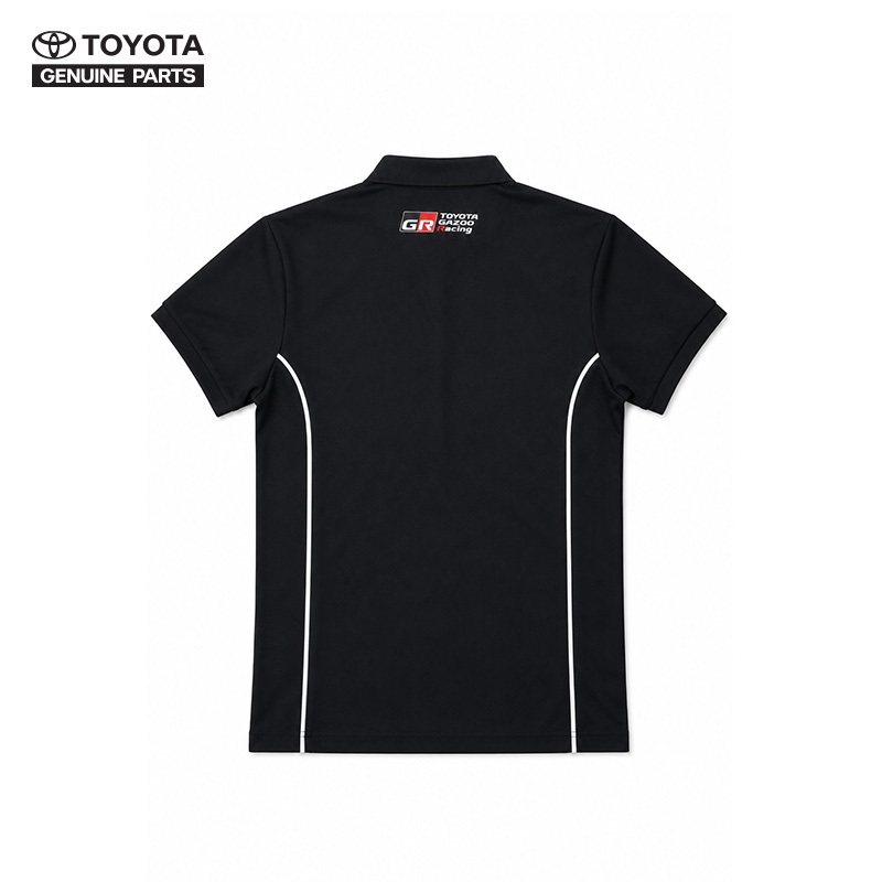 TOYOTA قميص بولو GR Linear — أسود — صورة 3
