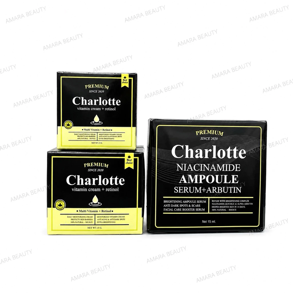 ครีมพี่หนิง ชาร์ลอตต์วิตามินครีม/มาร์คคอลลาเจน/เซรั่มชาร์ลอตต์ วิตามินสด Charlotte Vitamin Cream