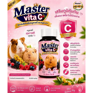 อาหารหนู Master Guinea Pig Food มาสเตอร์ อาหารเม็ดพรีเมียม อาหารหนูแกสบี้ วิตามินหนูแกสบี้ หนูตะเภา หนูเควี่ สัตว์ฟันแทะ
