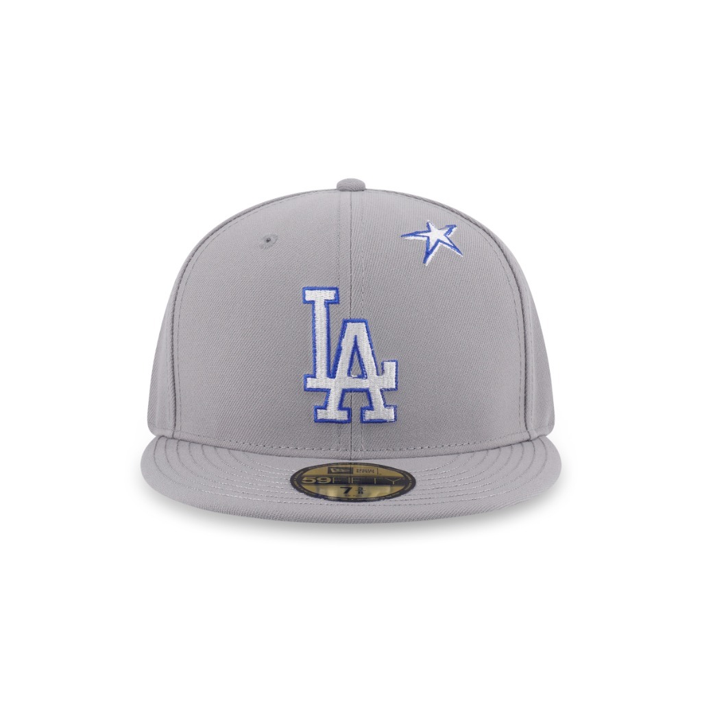 New Era قبعة 59Fifty ‏Los Angeles Dodgers — رمادي — صورة 2