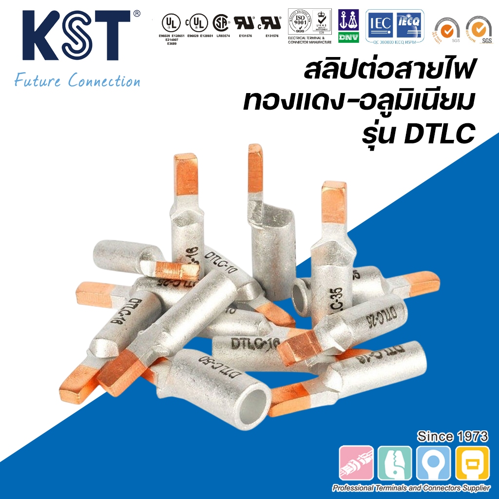 หางปลาต่อเบรกเกอร์ รุ่น DTLC เบอร์ 10/16/25/35/50/70