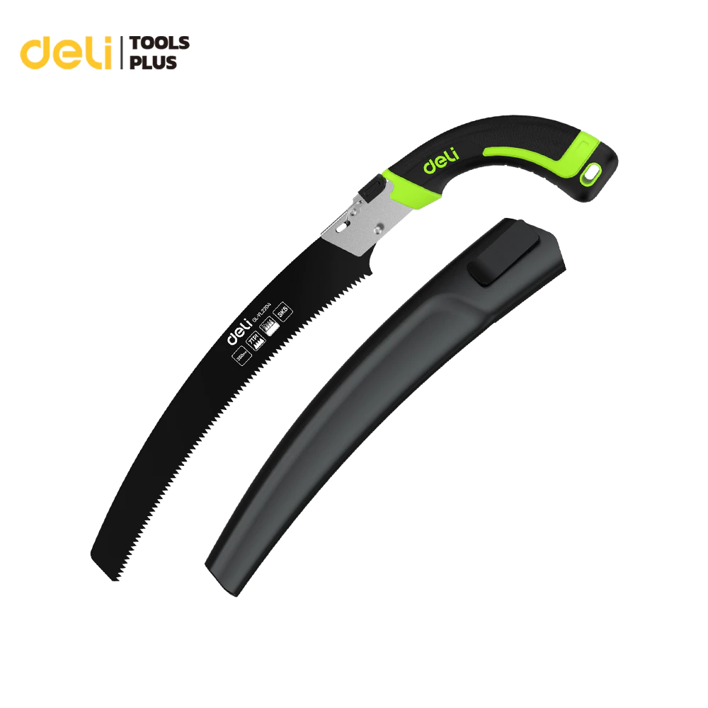 Deli เลื่อยตัดกิ่งไม้ เลื่อยมือพับได้ ตัดต้นไม้ 240-500 mm วัสดุเหล็กกล้า แข็งแรง พกพาสะดวก Hand Saw