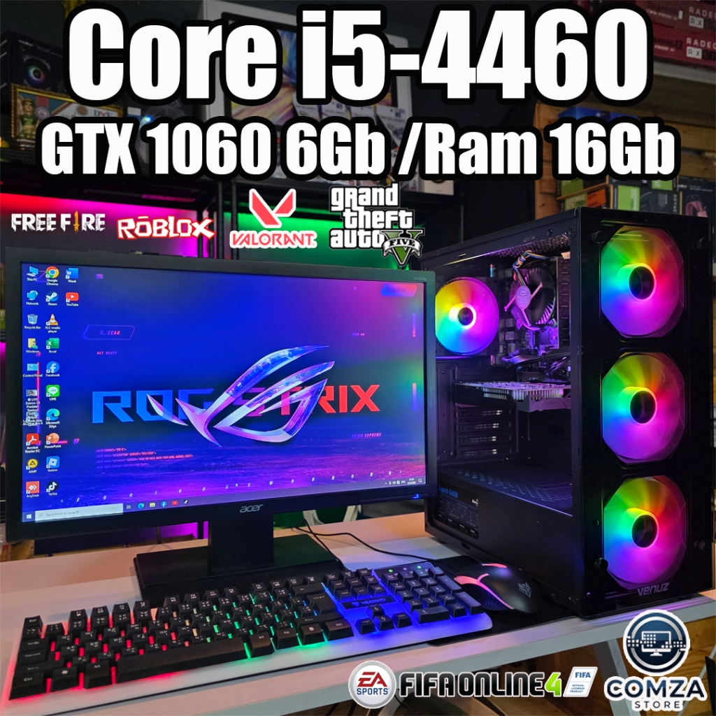 คอมพิวเตอร์ ครบชุด (Computer Set) S480 Core i5-4460 /Ram 16Gb /เลือกการ์ดจอได้ /SSD 480Gb /Psu 600W